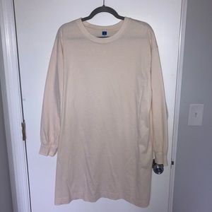 Old Navy Cream Longsleeve Tshirt Dress